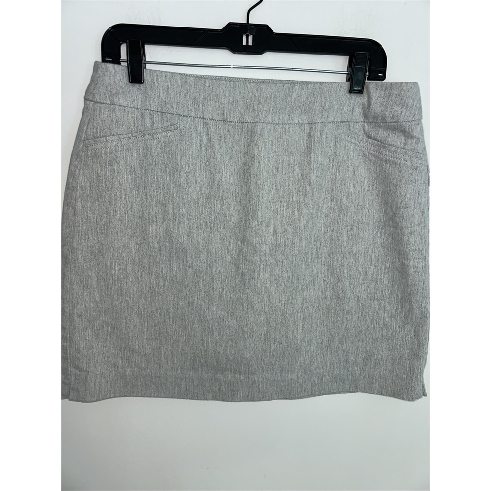 Croft & Barrel Effortless Stretch Skort Size 10 Light Gray Cotton Comfort‎